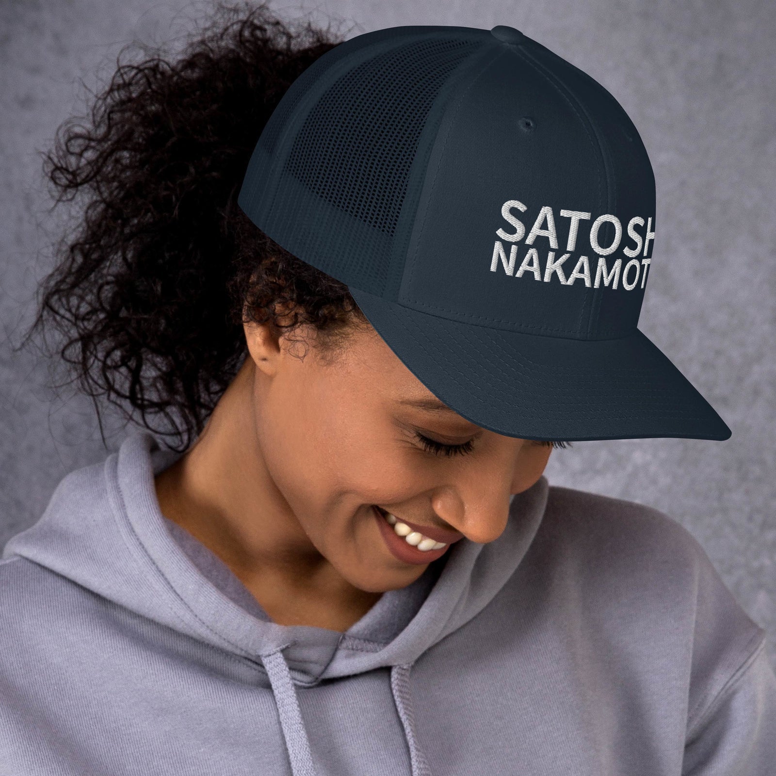 Satoshi Nakamoto Structured & Meshed Back Trucker Cap