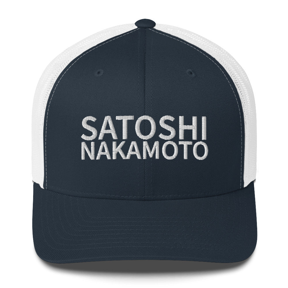 Satoshi Nakamoto Structured & Meshed Back Trucker Cap