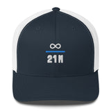 Infinity Divided by 21 Mio Knut Svanholm Structured & Meshed Back Trucker Cap