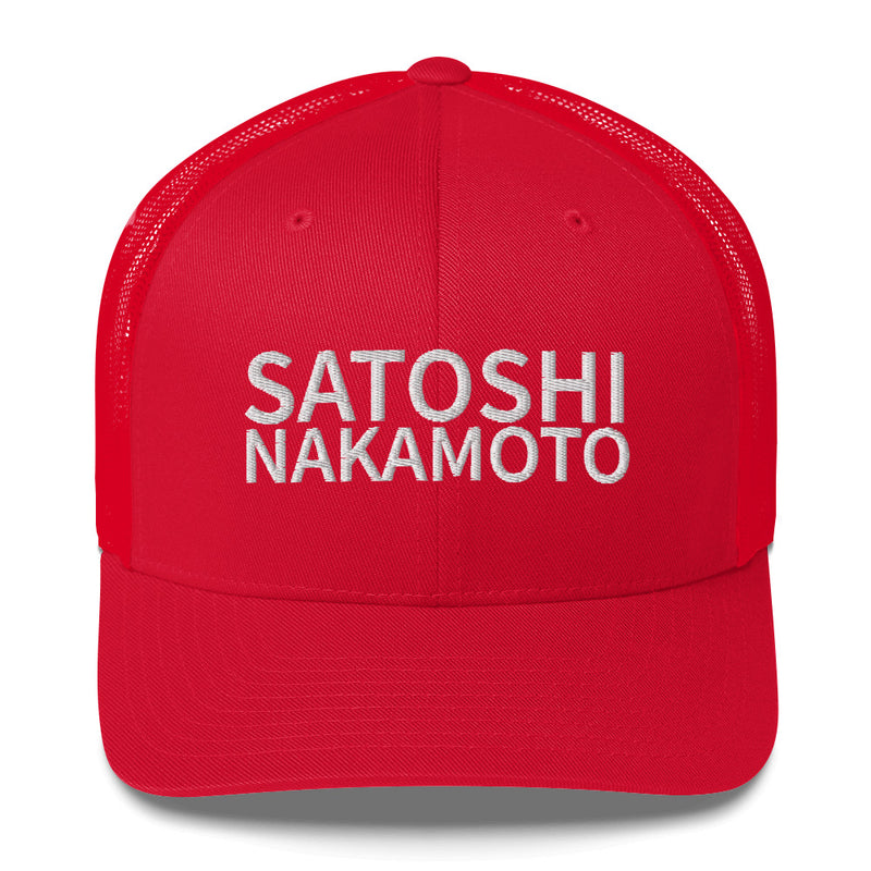 Satoshi Nakamoto Structured & Meshed Back Trucker Cap