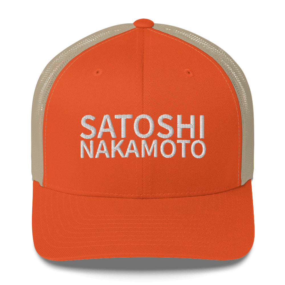 Satoshi Nakamoto Structured & Meshed Back Trucker Cap