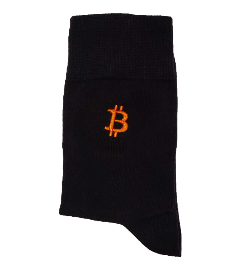 Bitcoin Socks with Embroidered Symbol | Bitcoin Underwear