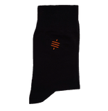 Pairs of Bitcoin Socks with Embroidered Symbols