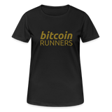 Bitcoin Runners Women’s Breathable T-Shirt - Schwarz