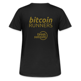 Bitcoin Runners Women’s Breathable T-Shirt - Schwarz