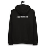Bitcoin Satsymbol Frauen Bio Pullover Hoodie