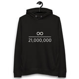 Infinity Divided by 21 Mio Bitcoin Frauen Bio Pullover Hoodie