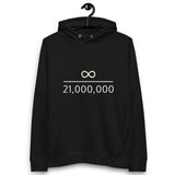 Infinity Divided by 21 Mio Bitcoin Women's Organic Pullover Hoodie