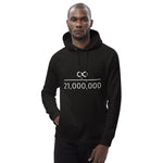 Infinity Divided by 21 Mio Bitcoin Men's Organic Pullover Hoodie