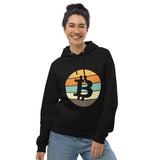 Bitcoin Retro Frauen Bio Pullover Hoodie