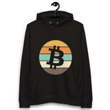 Bitcoin Retro Männer Bio Pullover Hoodie