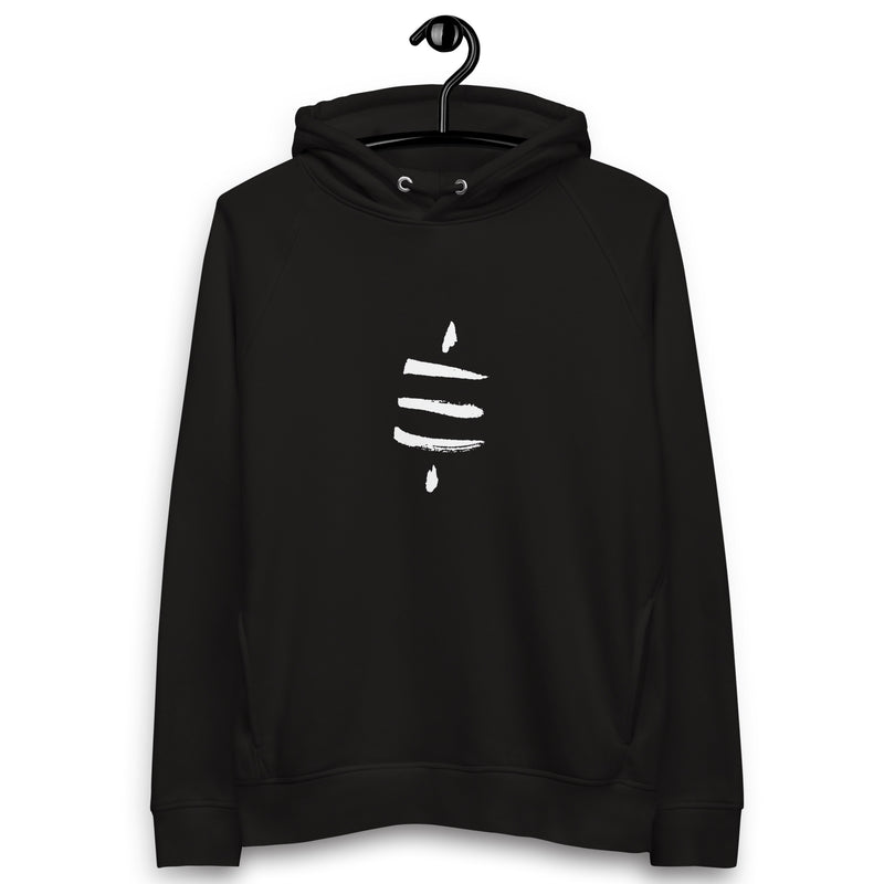 Bitcoin Satsymbol Frauen Bio Pullover Hoodie