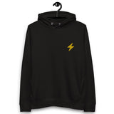 Bitcoin Lightning Embroidered Women's Organic Pullover Hoodie