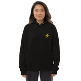 Bitcoin Lightning Embroidered Women's Organic Pullover Hoodie