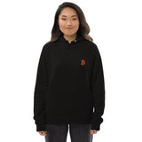Bitcoin Embroidered Women's Organic Pullover Hoodie