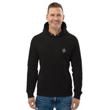 Bitcoin Satsymbol Embroidered Men's Organic Pullover Hoodie