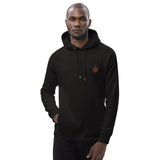 Bitcoin Satsymbol Embroidered Men's Organic Pullover Hoodie