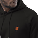 Bitcoin Satsymbol Embroidered Men's Organic Pullover Hoodie