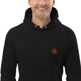 Bitcoin Satsymbol Embroidered Men's Organic Pullover Hoodie