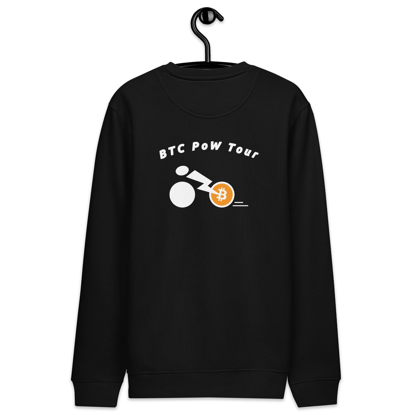BTC POW Tour Front Embroidered & Back Printed Women's Eco  | Bitcoin Sweatshirt