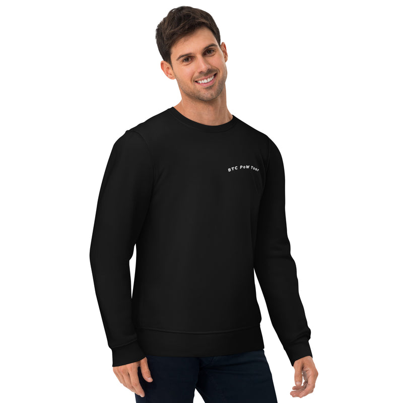 BTC POW Tour Front Embroidered & Back Printed Men's Eco | Bitcoin Sweatshirt