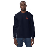 Fix the money. Embroidered Men's Eco Sweatshirt