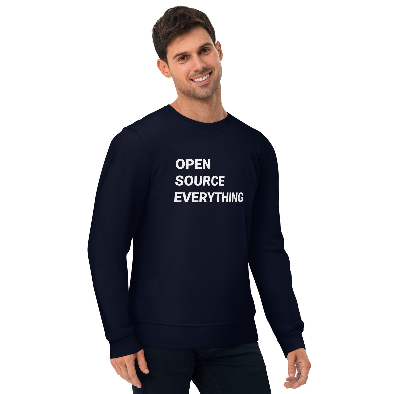Open Source Everything Men's Eco | Bitcoin Sweatshirt