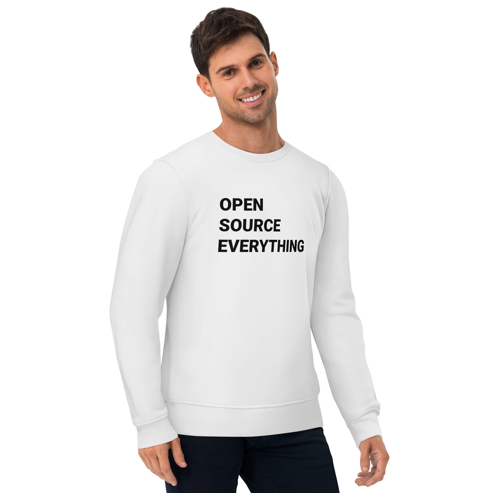 Open Source Everything Men's Eco | Bitcoin Sweatshirt
