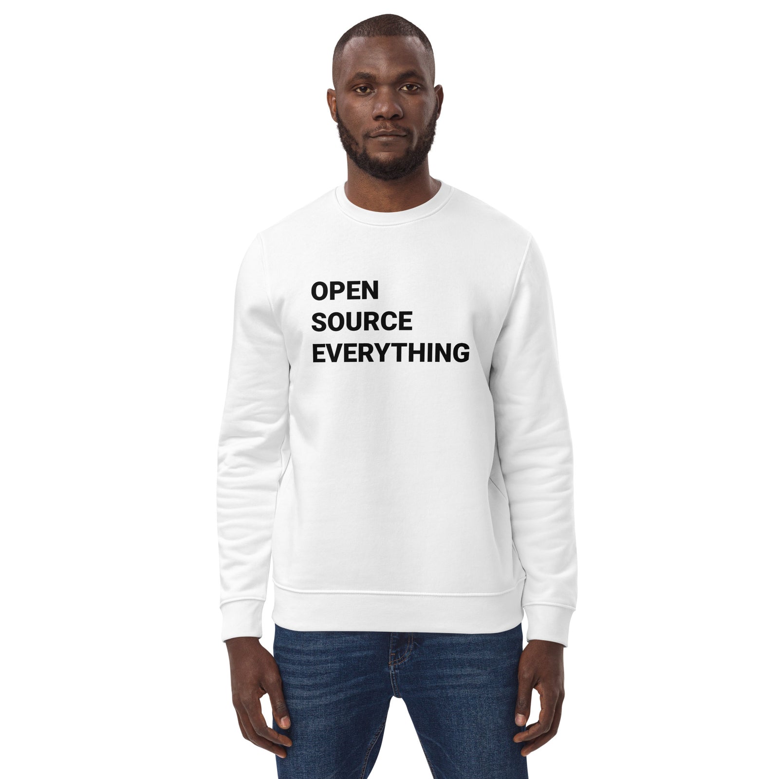 Open Source Everything Men's Eco | Bitcoin Sweatshirt