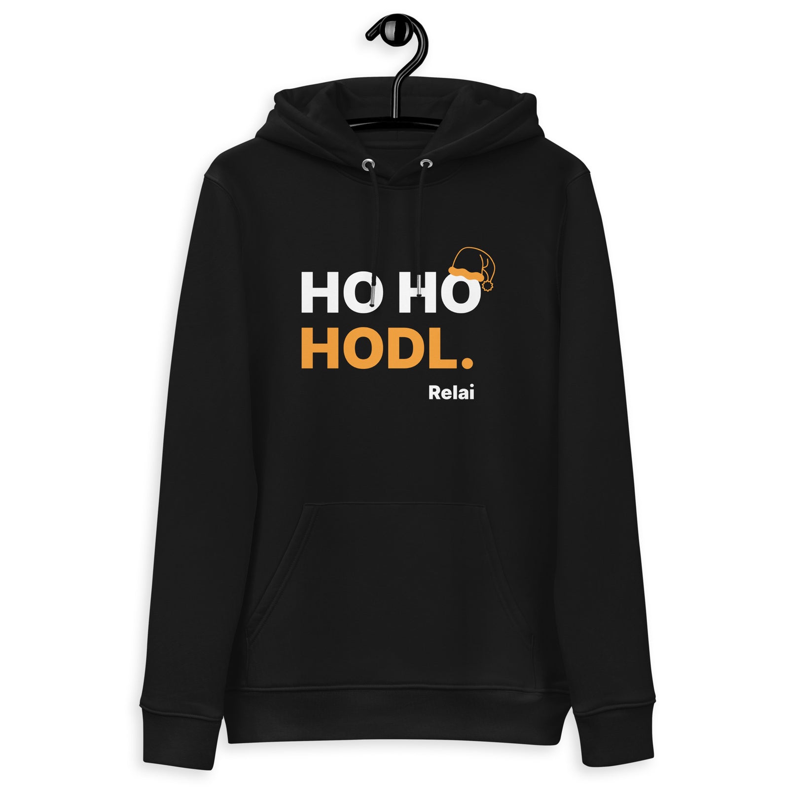 Relai HoHoHODL | Organic  Bitcoin Hoodie with Pouch Pocket | Unisex