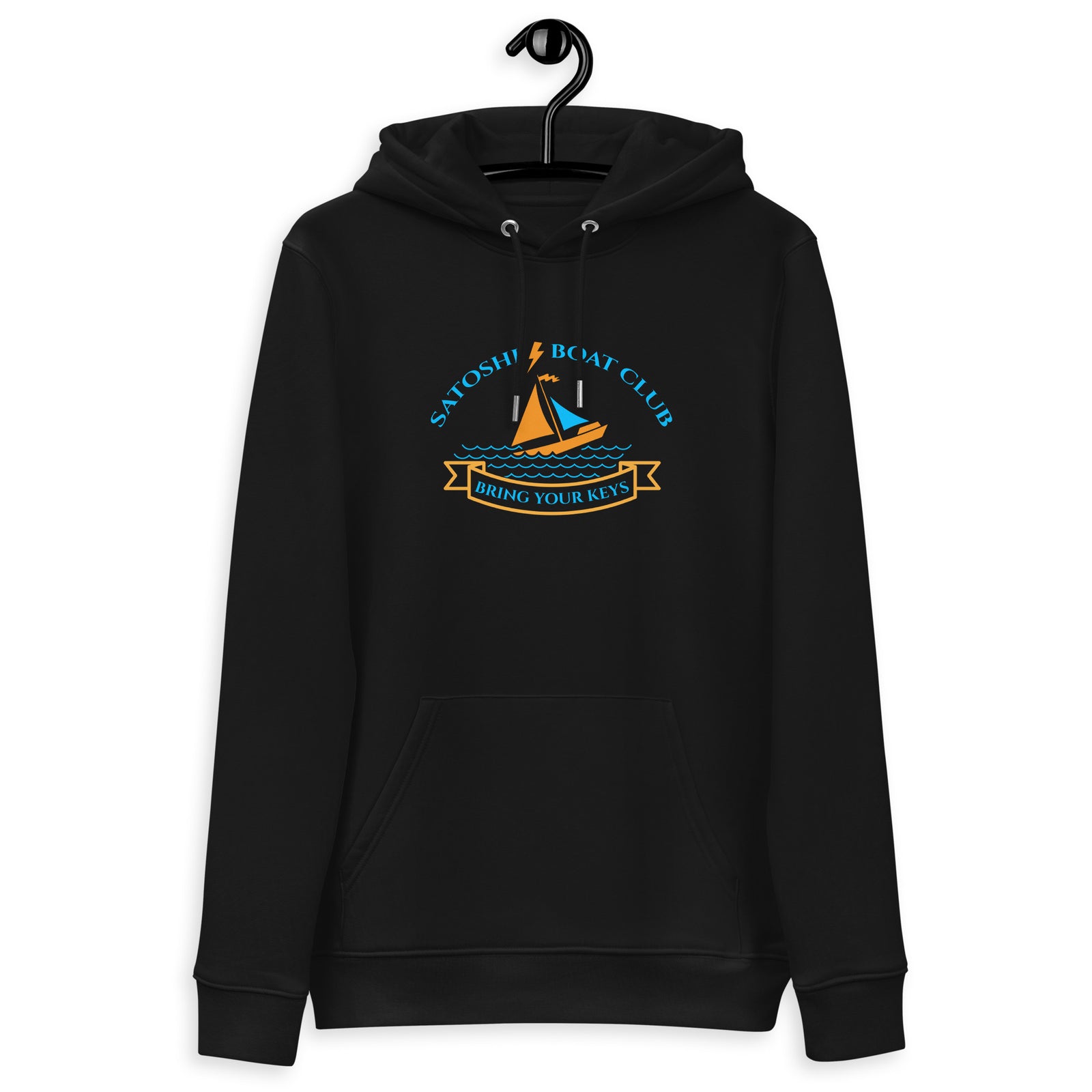 Satoshi Boat Club | Organic Bitcoin Hoodie with Pouch Pocket | Unisex