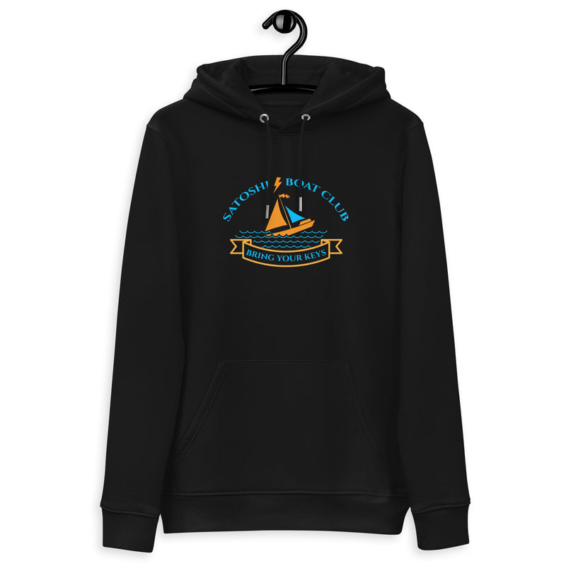 Satoshi Boat Club | Organic Bitcoin Hoodie with Pouch Pocket | Unisex