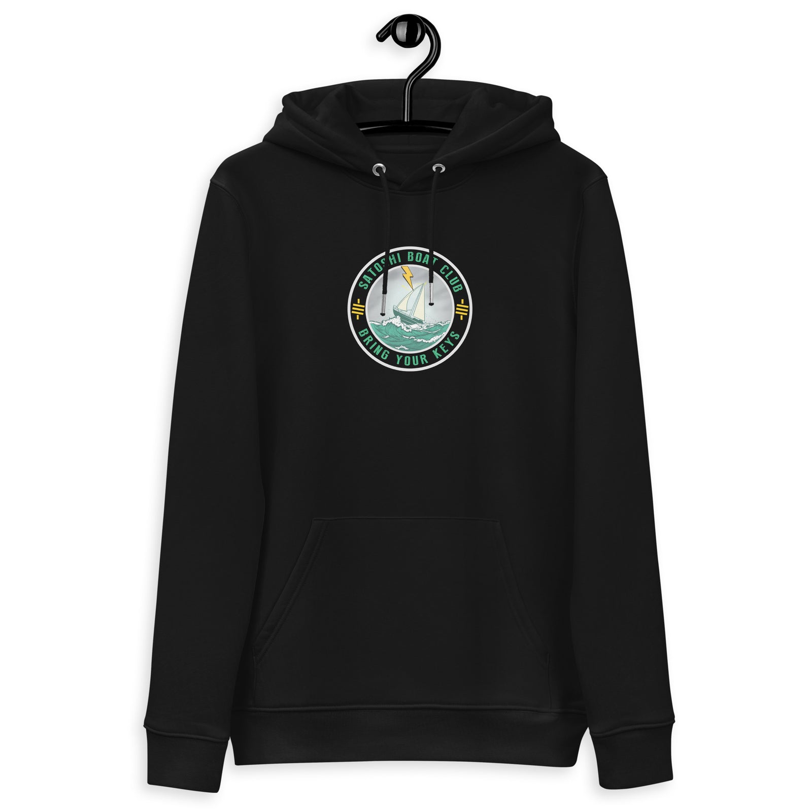 Satoshi Boat Club | Organic Bitcoin Hoodie with Pouch Pocket | Unisex