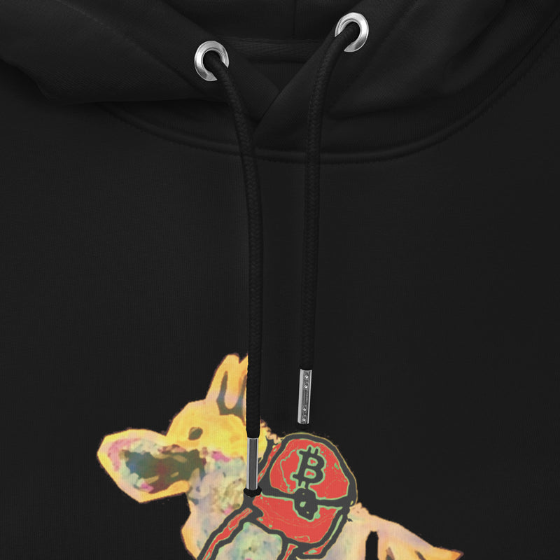 Bullybursti Women's Organic Pullover with Pouch Pocket  | Bitcoin Hoodie