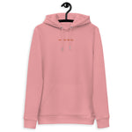 Personalized Quote Embroidered Women's Organic Pullover Hoodie with Pouch Pocket
