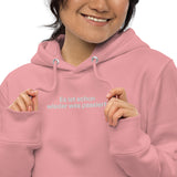 Special Niko Edition Embroidered Women's Organic Pullover Hoodie With Pouch Pocket