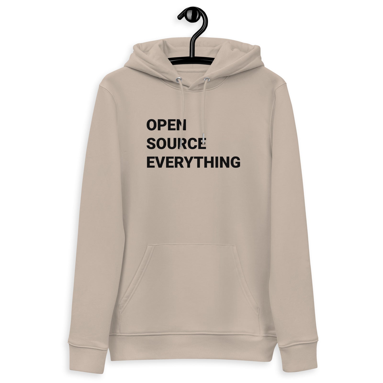 Open Source Everything Men's Organic Pullover Bitcoin Hoodie with Pouch Pocket