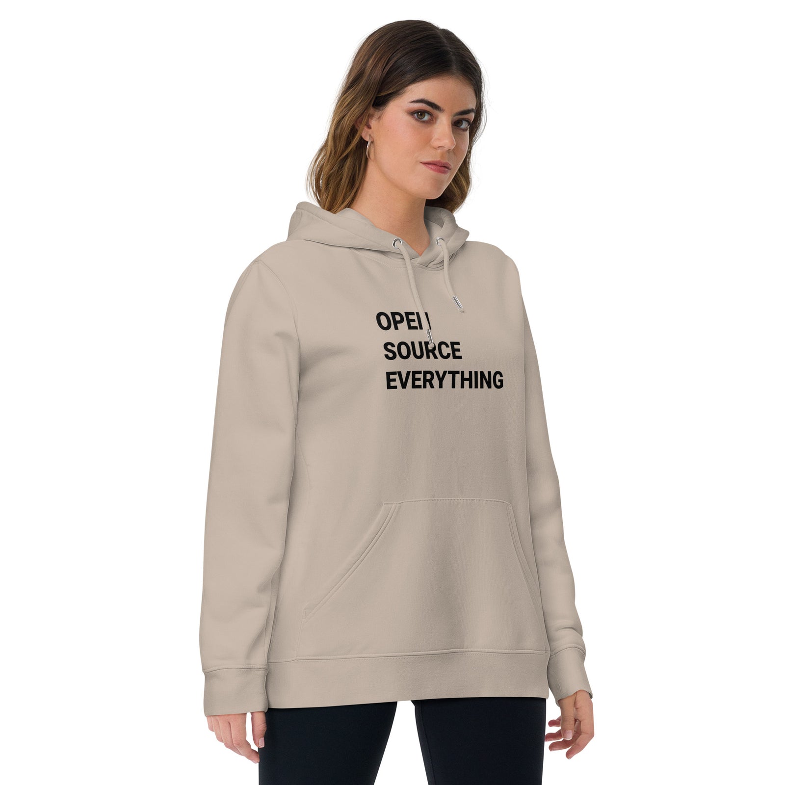 Open Source Everything Women's Organic Pullover with Pouch Pocket | Bitcoin Hoodie