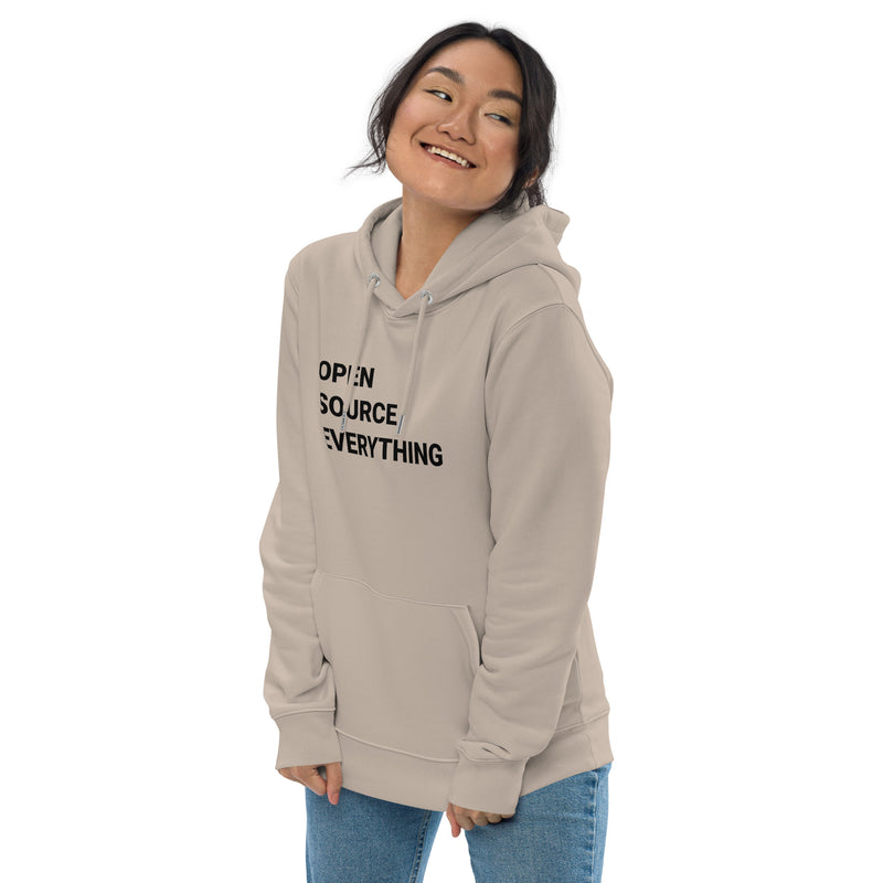 Open Source Everything Women's Organic Pullover with Pouch Pocket | Bitcoin Hoodie