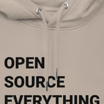 Open Source Everything Women's Organic Pullover with Pouch Pocket | Bitcoin Hoodie