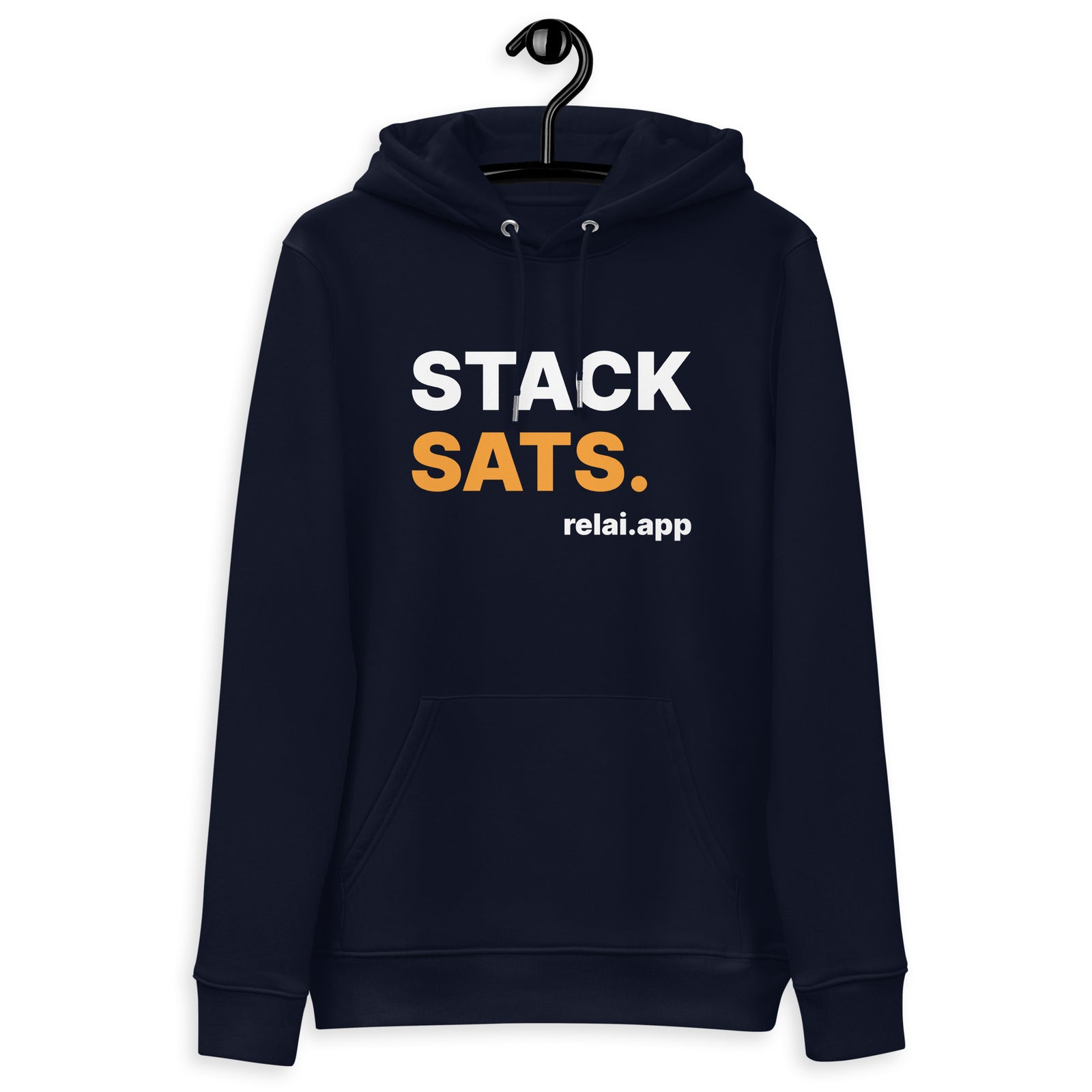 Relai Stack Sats | Organic Pullover | Bitcoin Hoodie | Unisex