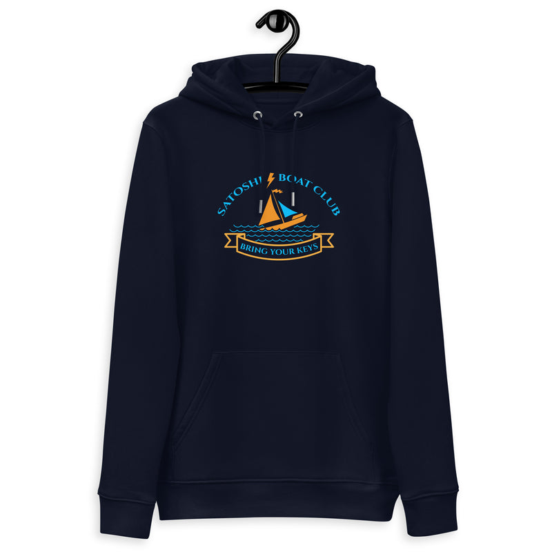 Satoshi Boat Club | Organic Bitcoin Hoodie with Pouch Pocket | Unisex