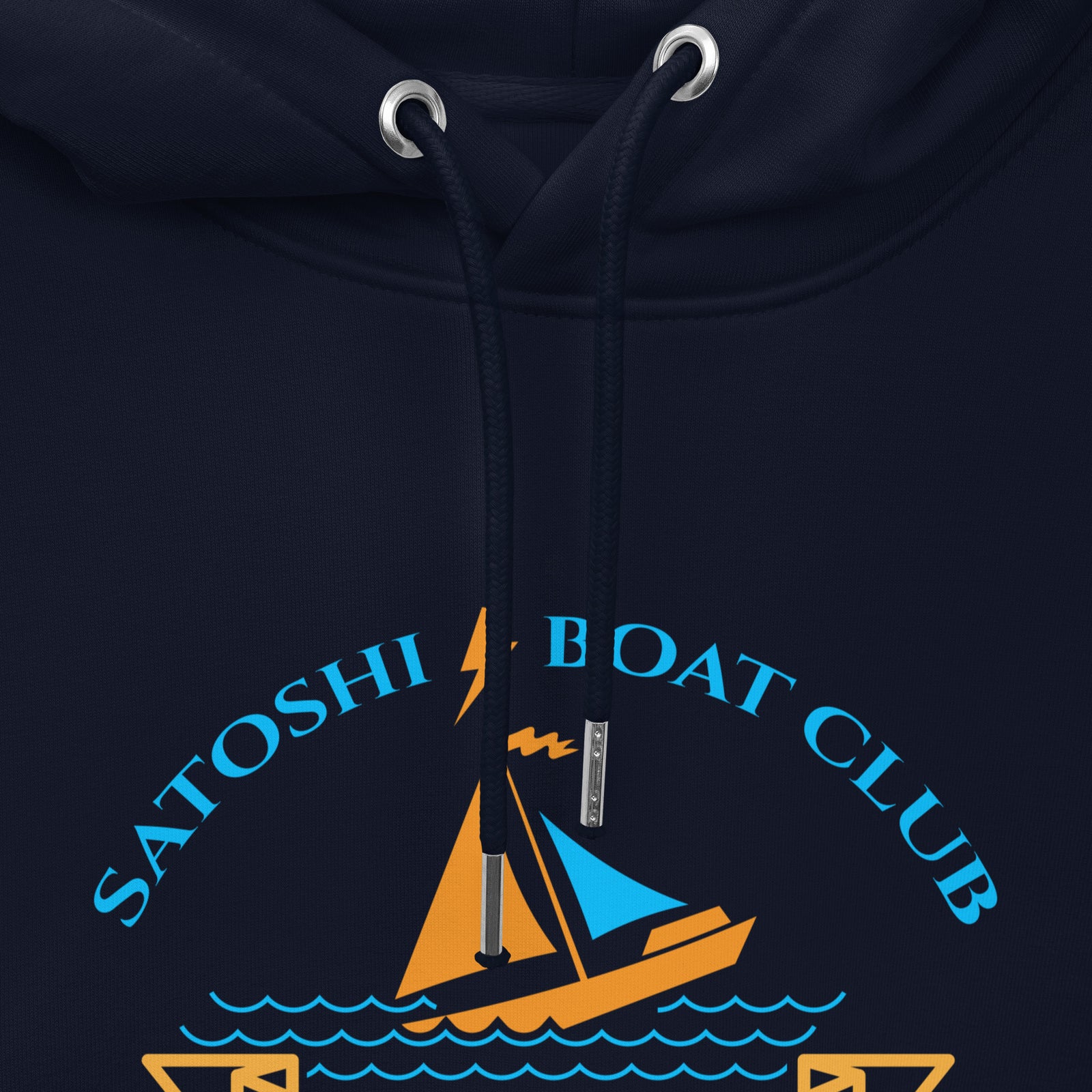 Satoshi Boat Club | Organic Bitcoin Hoodie with Pouch Pocket | Unisex