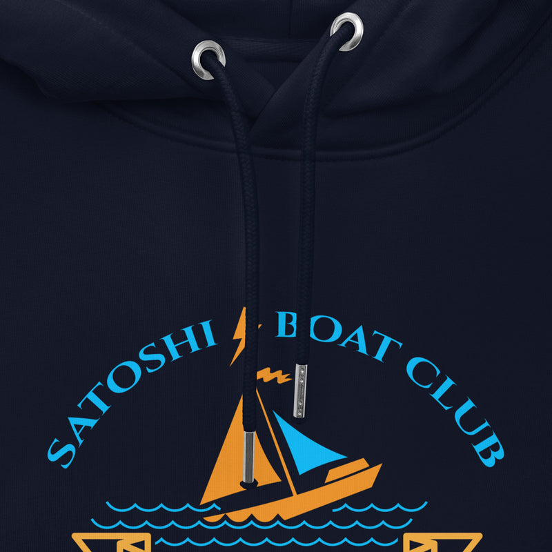 Satoshi Boat Club | Organic Bitcoin Hoodie with Pouch Pocket | Unisex