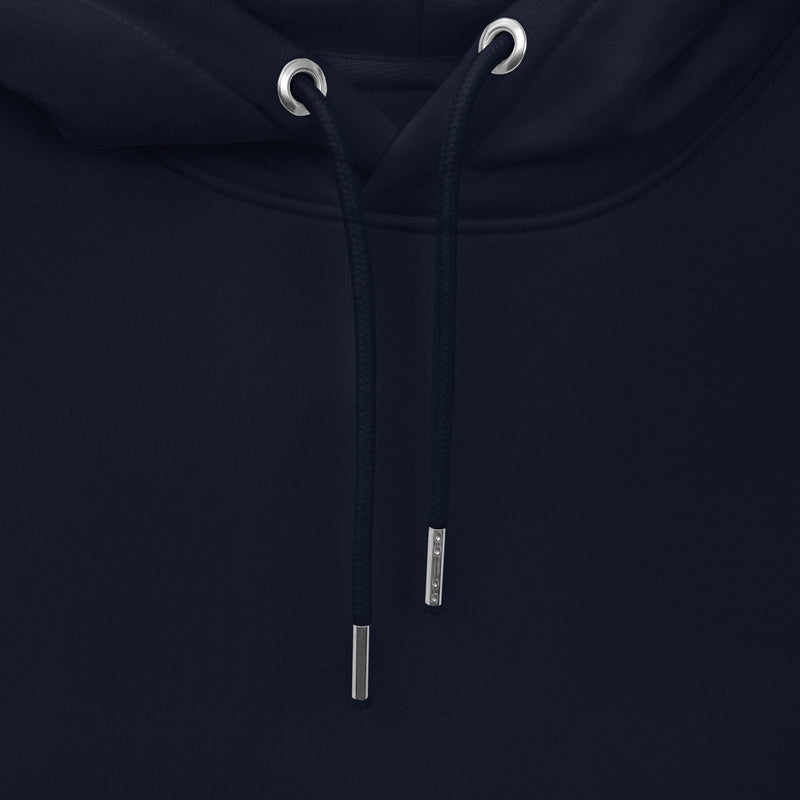 Bitcoin Pretzel Munich Embroidered Men's Organic Pullover Hoodie with Pouch Pocket