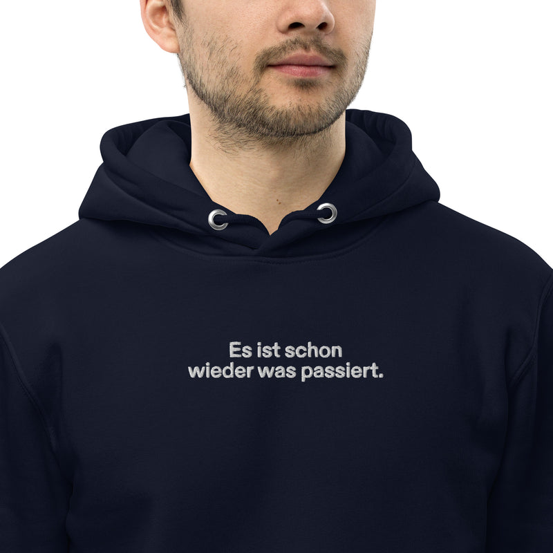 Special Niko Edition Embroidered Men's Organic Pullover Bitcoin Hoodie With Pouch Pocket