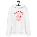 Satoshi Boat Club Stack Sats Women's Organic Pullover Hoodie with Pouch Pocket