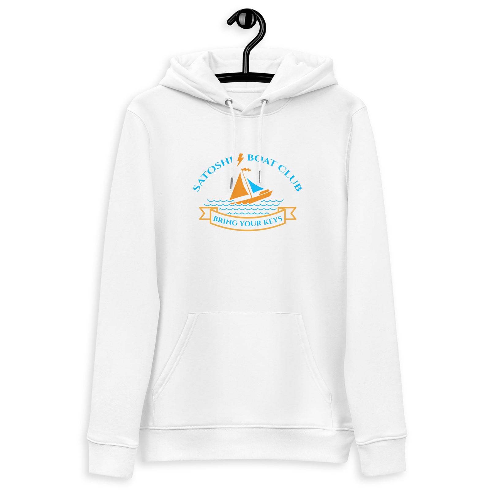 Satoshi Boat Club | Organic Bitcoin Hoodie with Pouch Pocket | Unisex