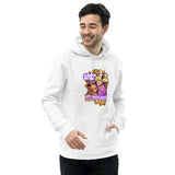 Pocket Bitcoin Girl Men's Organic Pullover Hoodie with Pouch Pocket