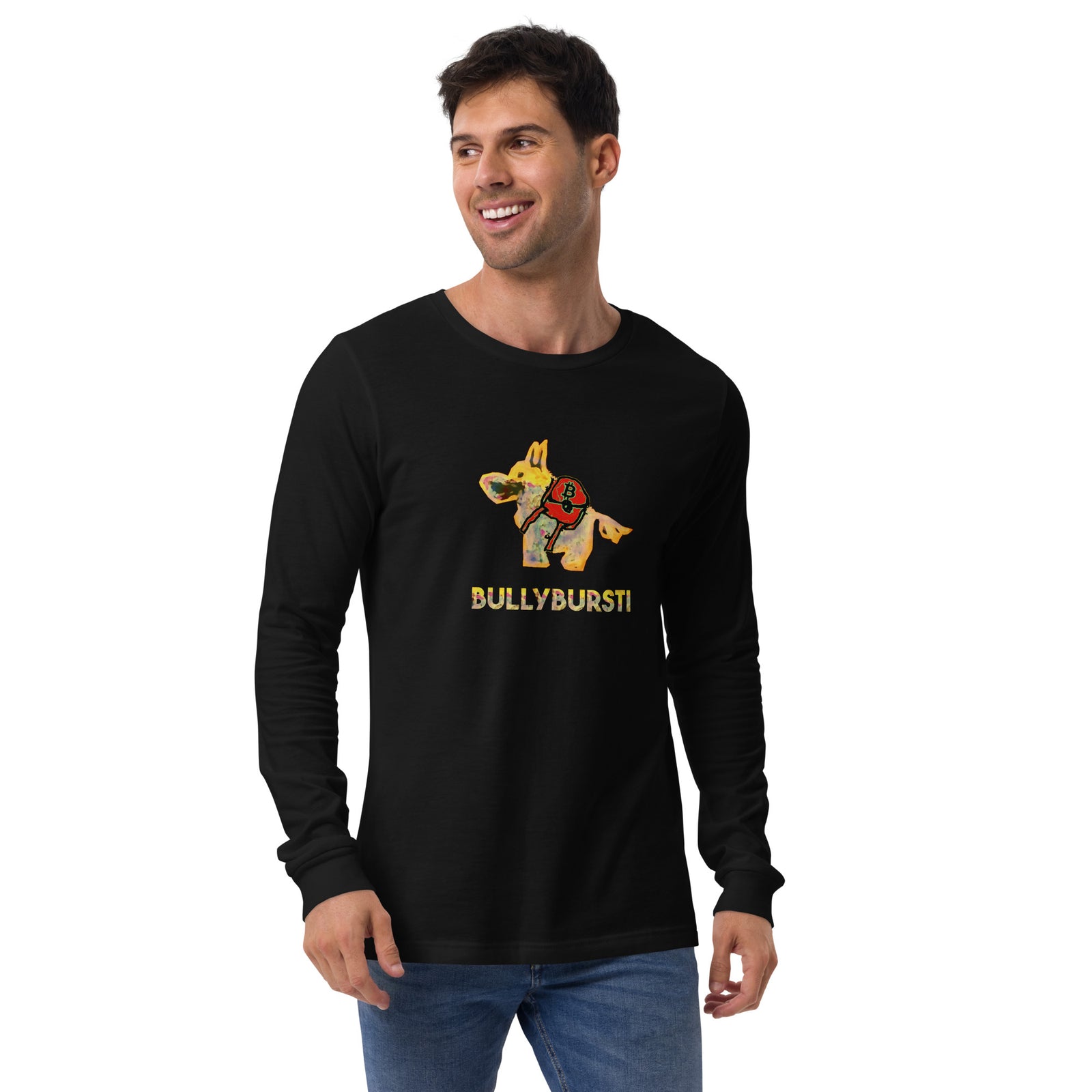 Bullybursti Men's Long Sleeve | Bitcoin T-Shirt